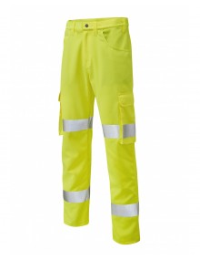 Leo Yelland Lightweight Cargo Trouser Yellow - Long High Visibility